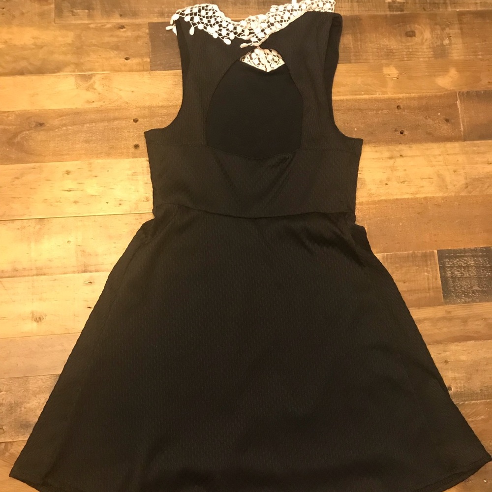 Free People Crochet Collar Dress XS FREE SHIP - Picture 2 of 7